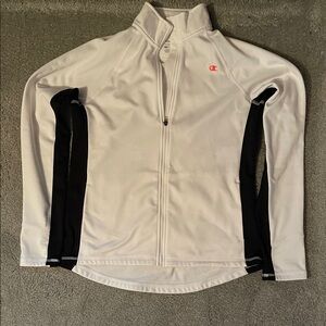 Champion White and Black Athletic Jacket